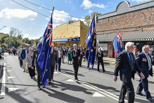 Anzac Day 2023 Service and March at Moss Vale.