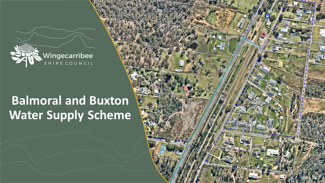 Balmoral Buxton Water Service Consultation