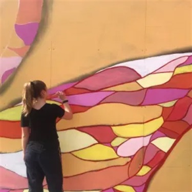 Muralisto butterfly artwork