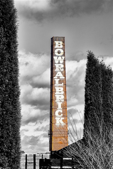 'Bowral Brickworks Chimney' by Richard Batterley, copyright 2022.