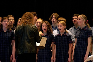 School choir singing
