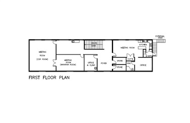 Floor plan - 1st floor - Hill Top Community Centre