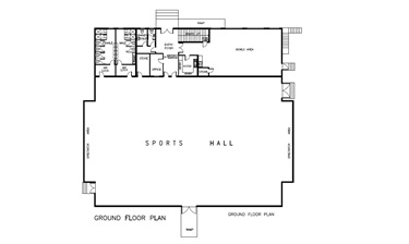 Floor plan - ground floor - Hill Top Community Centre