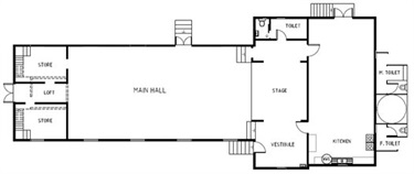 Floor plan of Wingello Mechanics Institute