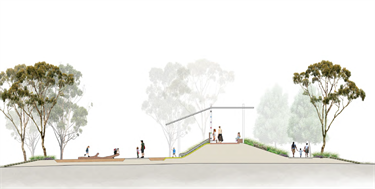 Main playspace section - artist's impression.