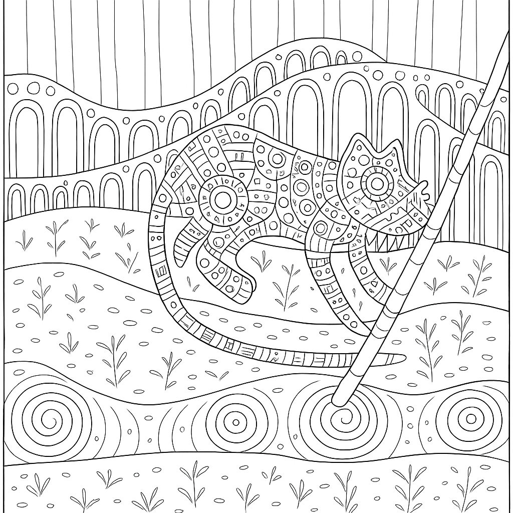 Gurangatch-and-Mirrangan-creation-story-colouring-in-image-2