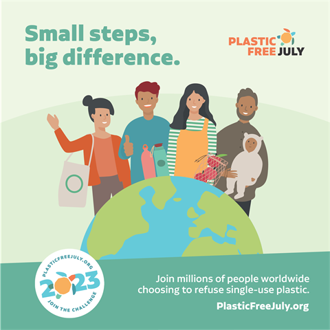 Plastic free July 2024