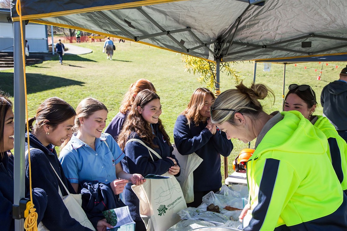 Image from 2023 careers at council day of high school students attending the careers day event at Wingecarribee Shire Council