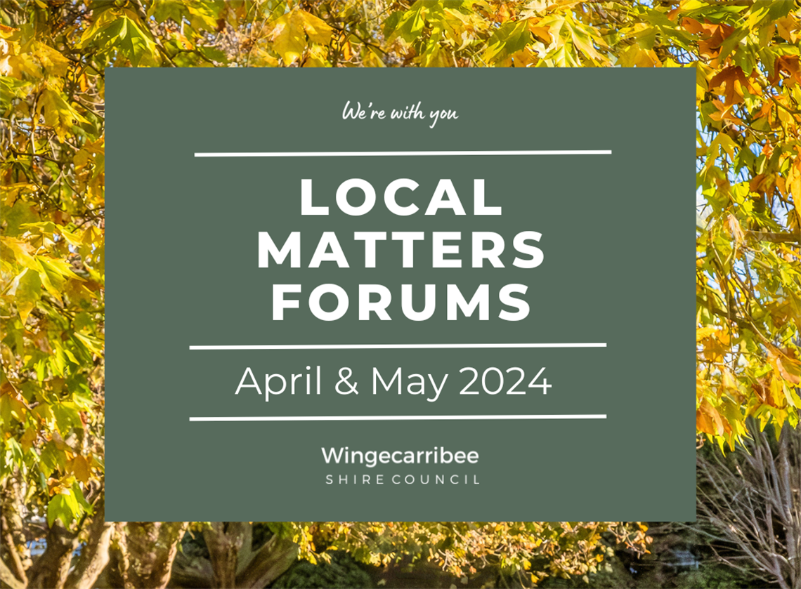 Local Matters Forums Event promotional image