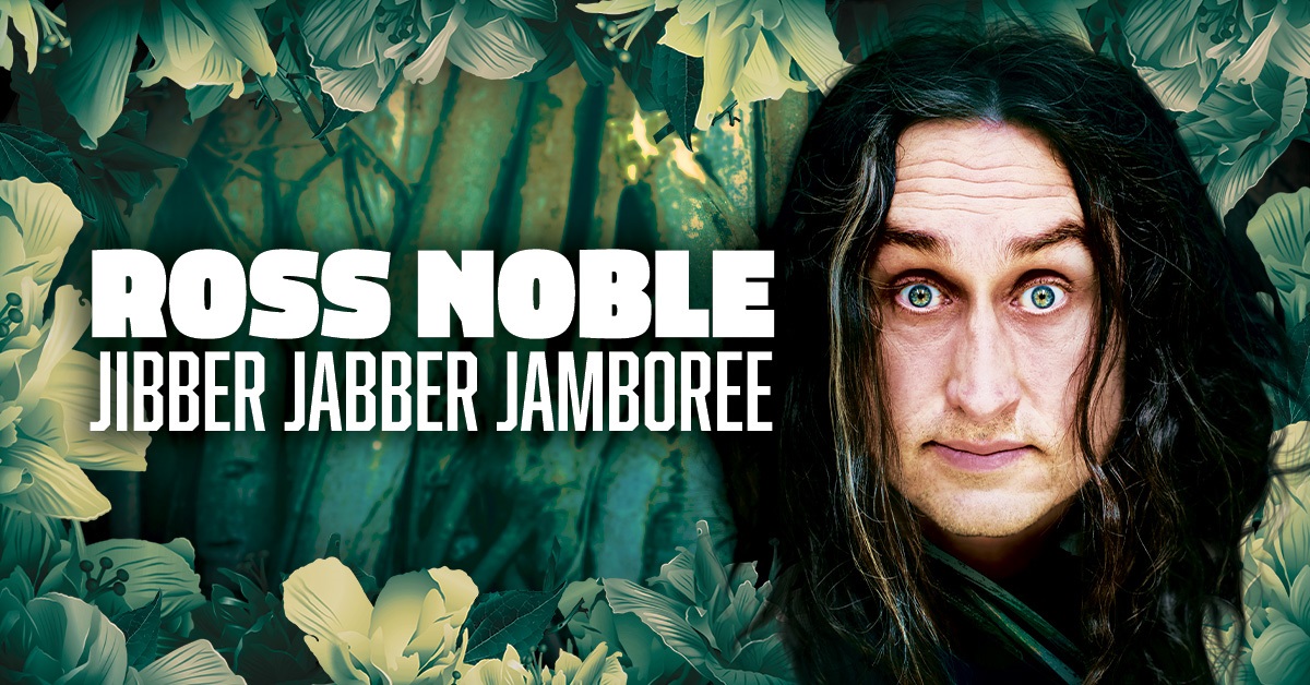 Image of Comedian Ross Noble's promotion for his Jibber Jabber Jamboree tour