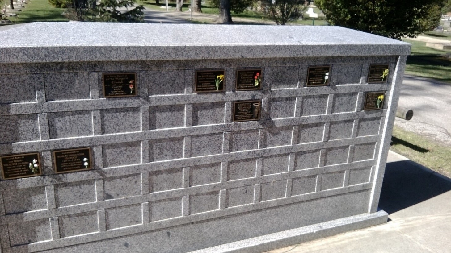 Bowral Cemetery Granite Memorial Walls