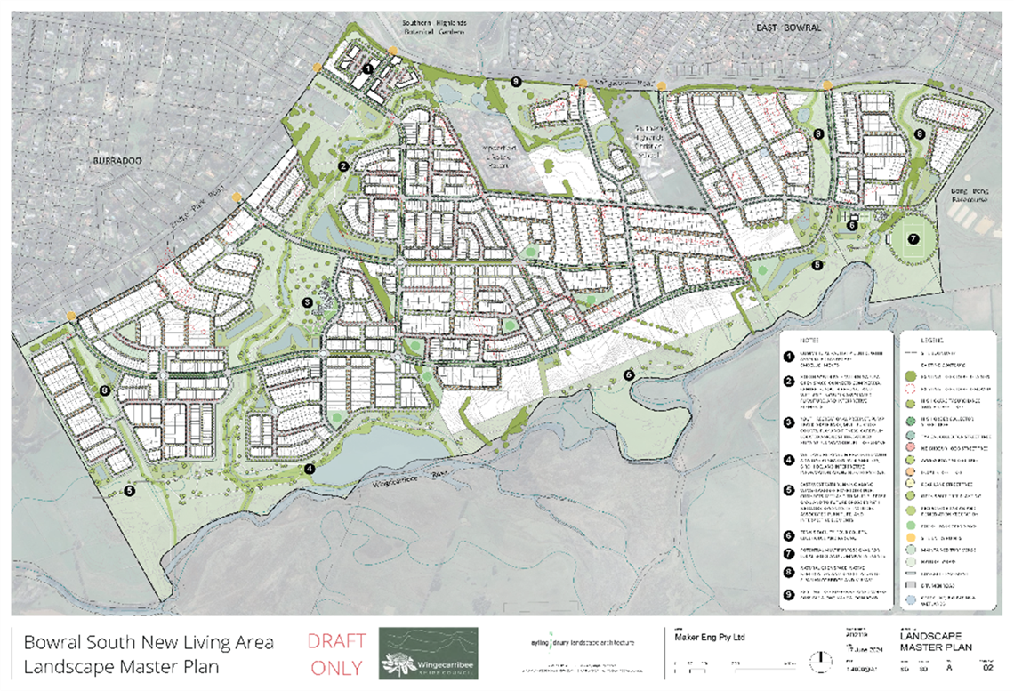 image of Map of Bowral South NLA plans