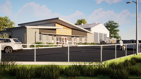 Artist's impression of the Wingecarribee Animal Shelter and SES building Robertson NSW 