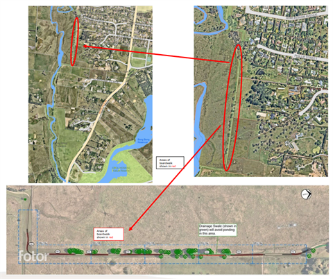 Map details of planned Bong Bong pathway improvements between Moss Vale and Burradoo