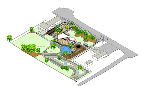 3D rendering of Casburn Park Wingello renewal project 