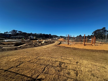 Murraural 4K Playspace (David Wood Playing Fields) at final stages of project completion